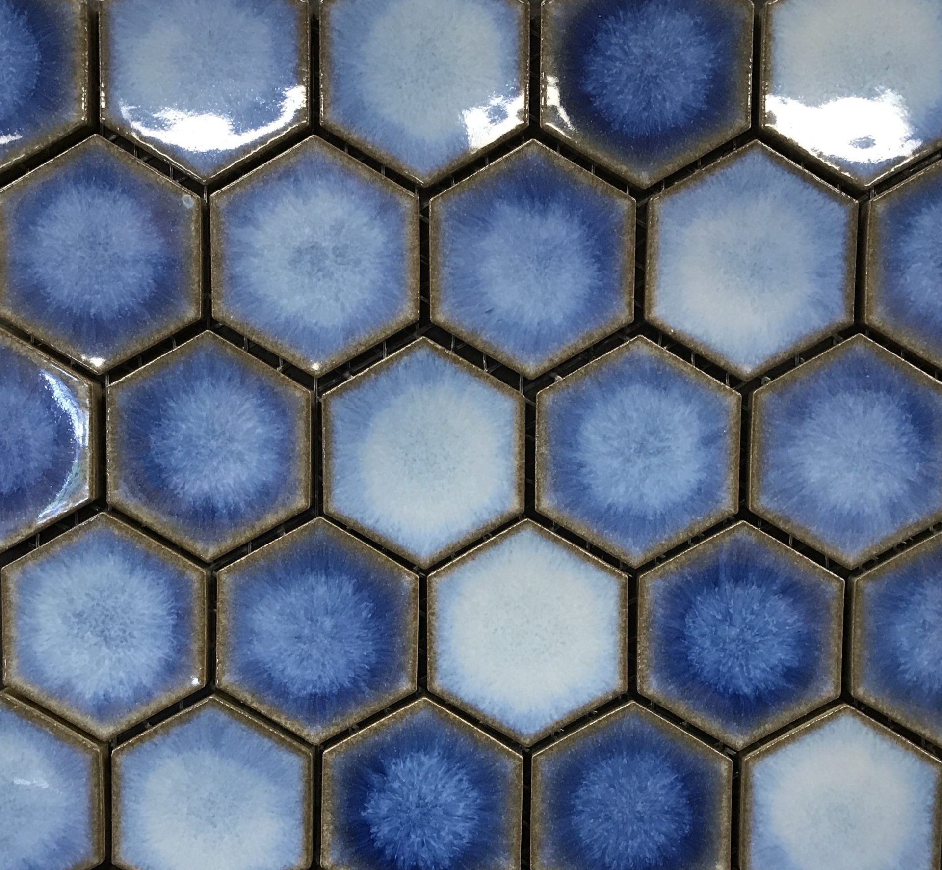 Shop Now Odyssey - Aqua Sky 2” Concaved Hex Tile, Cepac Tile