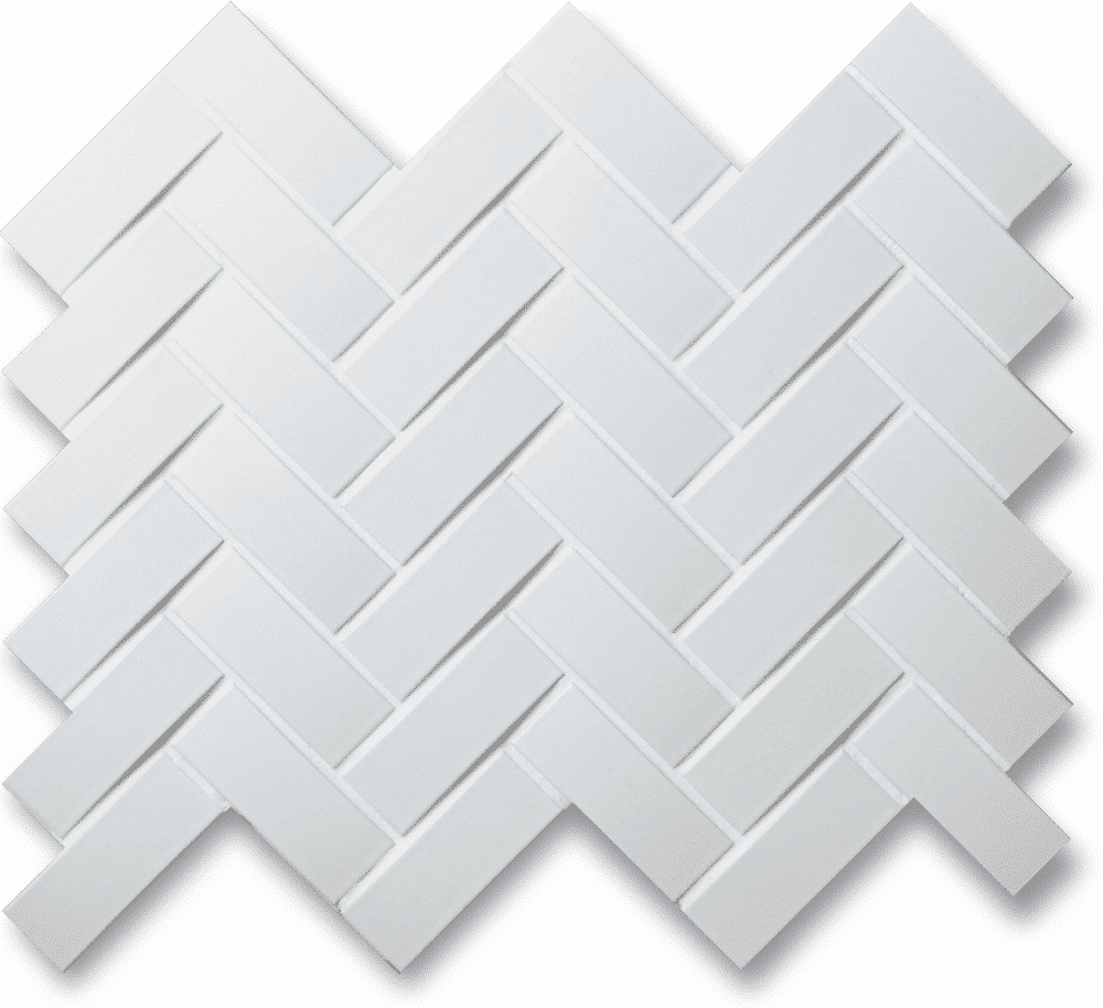 Now Arc Herringbone Matte White Tile Cepac Now Arc Herringbone Matte White