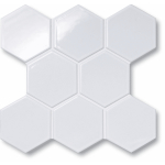 Contour Hexagon - Glossy White