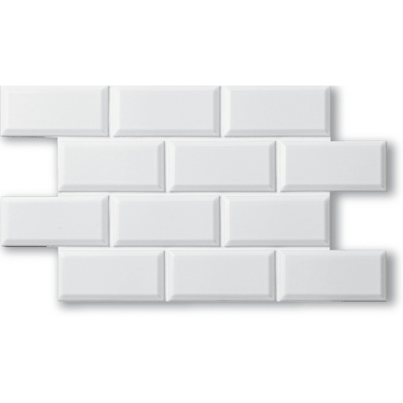 Contour Beveled - Matte White