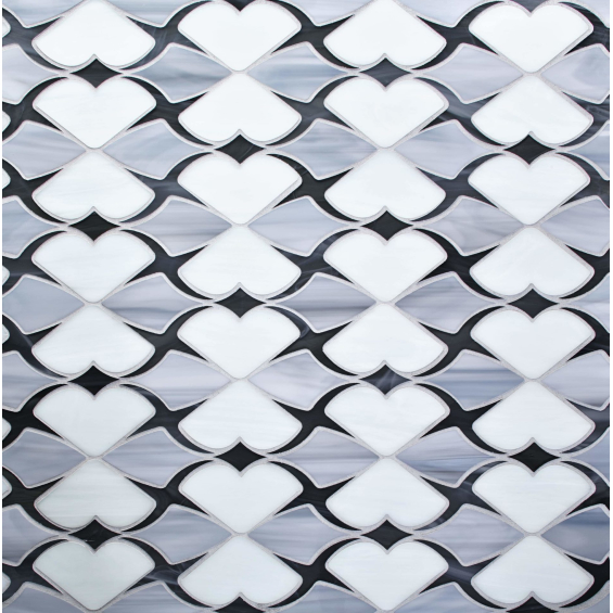 Website images for product lines for glass tile manufacturer Oceanside Glasstile.