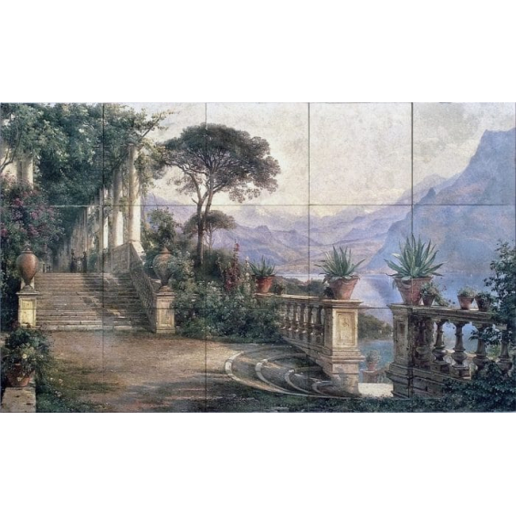 RW311102-Lodge-on-Lake-como-mural-on-limestone-e1510159938162