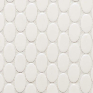 Vibe - Oval Mosaic - White Matte