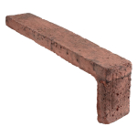 Arto Brick - University Red Flash Corner 2" x 11"