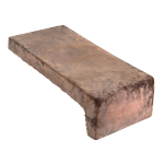 Arto Brick - Smooth Short Side Corner Cotto Dark 4" x 8"