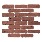 Arto Brick - Antik Spanish Inn Red Luna 2" x 8"