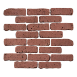 Arto Brick - Antik Spanish Inn Red Travertine 2" x 8"