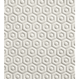 Tilt - White Crackle David Hexagon Mosaic