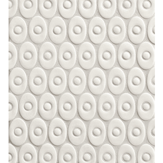 Tilt - White Gloss Crackle Clover Mosaic