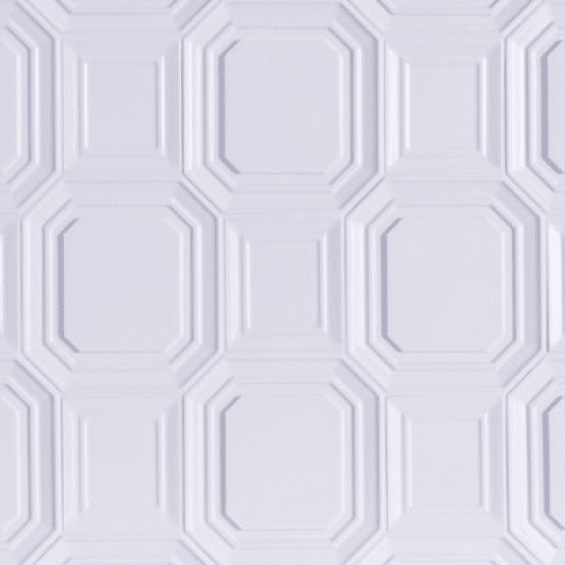Studio Moderne - Ecru Gloss Crackle Marquis Pattern Octagon