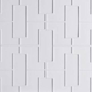 Studio Moderne - Plaster Gloss Crackle Fretwork Pattern Interlocking Field