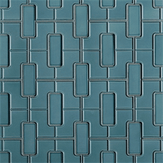 Studio Moderne - Ming Blue Gloss Crackle Rambler Deco