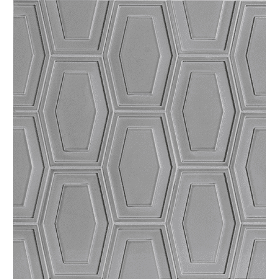 Studio Moderne - Sterling Gloss Crackle Relief Deco