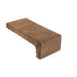 Arto Brick - Smooth Short Side Corner Tuscan Mustard Limestone 4" x 8"