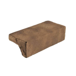 Arto Brick - Smooth Long Side Corner Tuscan Mustard Luna 4" x 8"