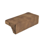 Arto Brick - Smooth Long Side Corner Tuscan Mustard Travertine 4" x 8"