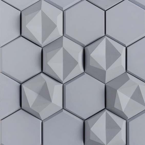 sponsoreret Fremhævet Motley Shop Now Walker Zanger - Kaza - Moon Garden Matte Edgy Flat and Relief Tile  | Creative Tile