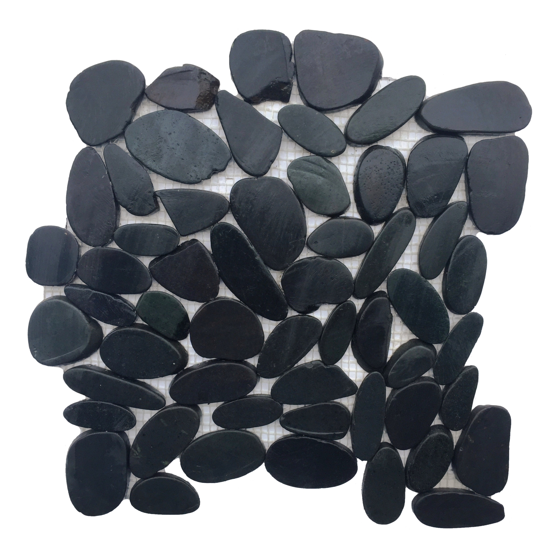 Round Polished Glass Gems Pebbles Transparent, For Landscaping