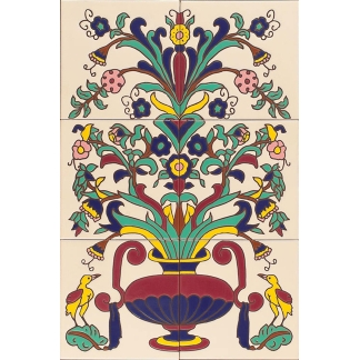 Arto Deco - 12x18 Blue Vase SM915