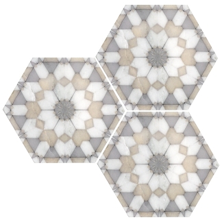 Alston - Aliso Misty Taupe on Carrara Blanco