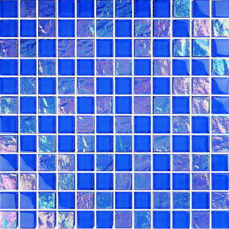 Twilight - Royal Blue 1x1 Glass Tile Mosaic